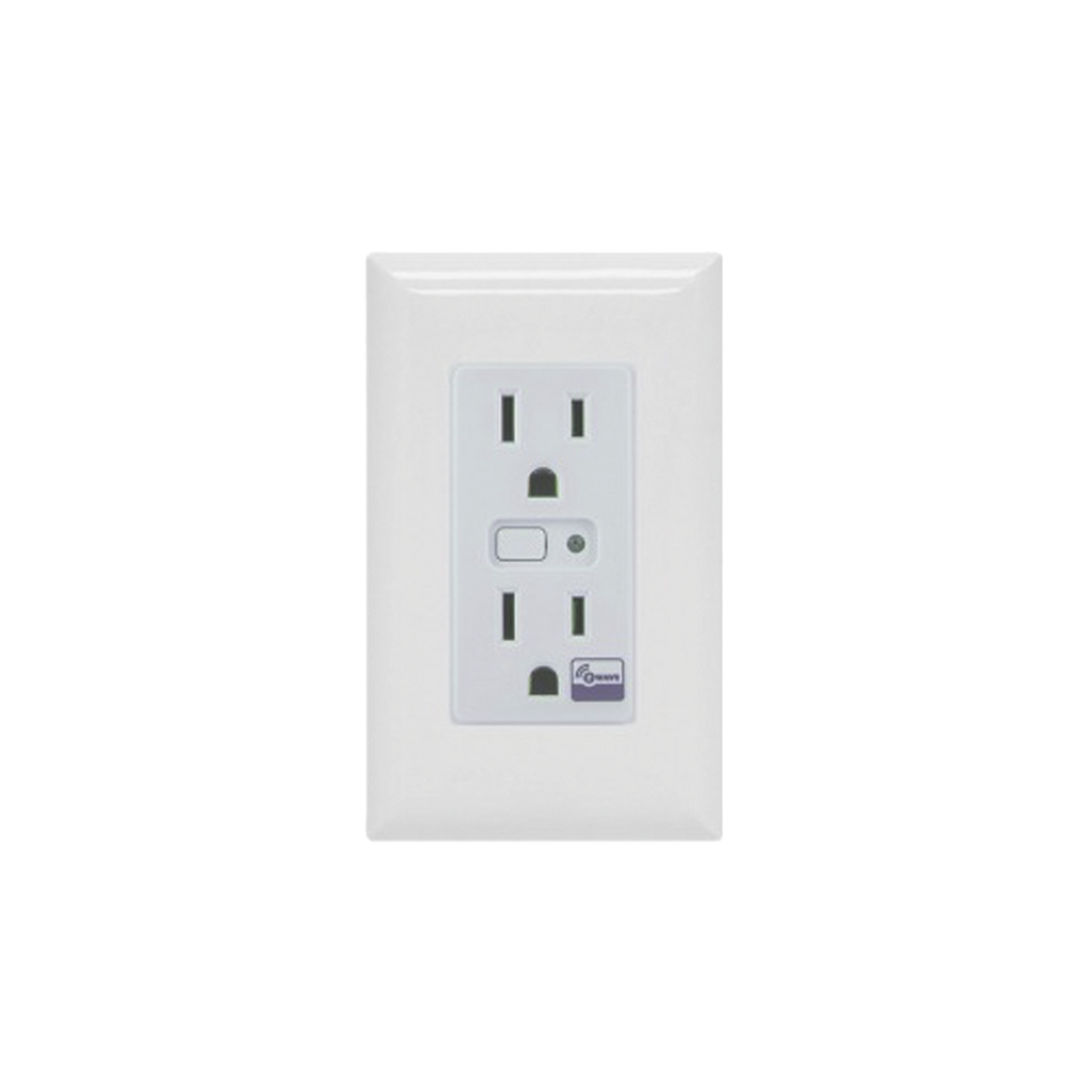 (ZWAVE) Tomacorriente con señal inalambrica Z-WAVE, compatible con HUB HC7, C8, puede ser un panel de alarma L5210, L7000 con Total Connect y Alarm.Com