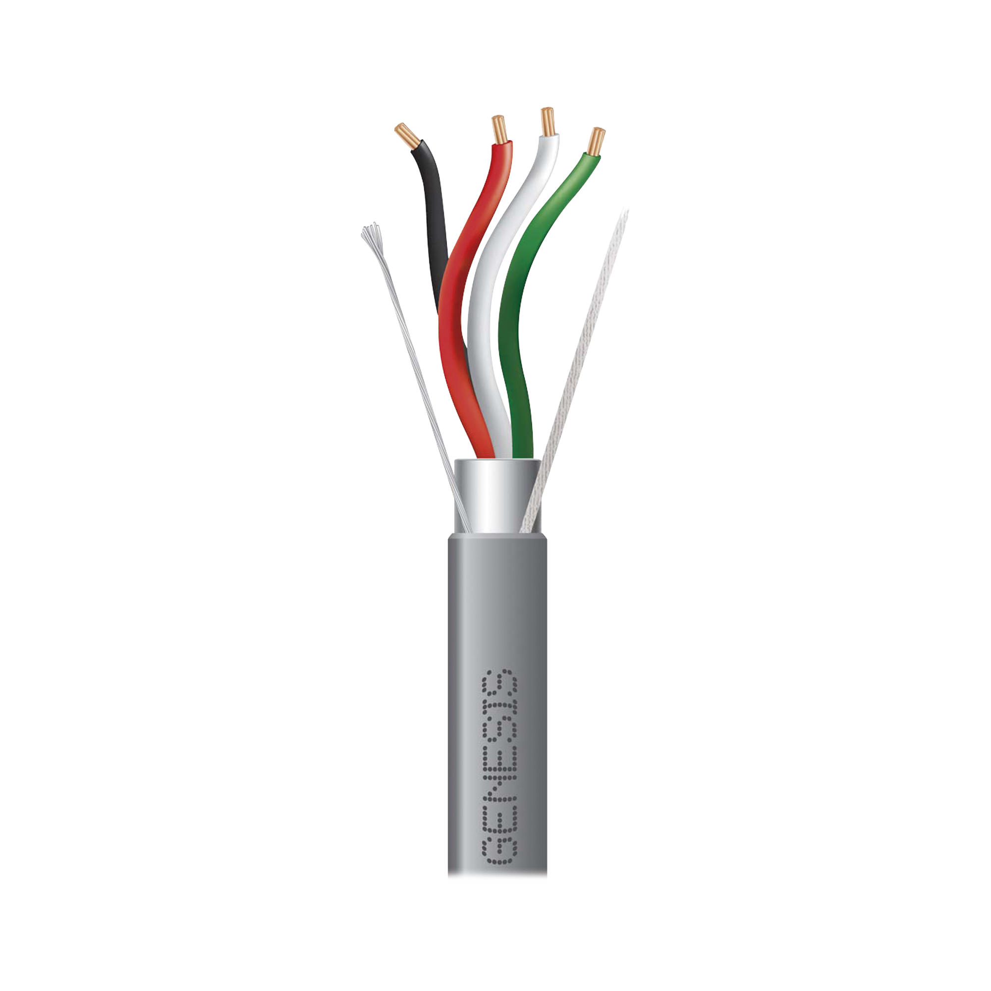 Carrete de 305 Metros (1000 Pies) / Cable 4 x 18 AWG / Color Gris / Blindado / Riser / Aplicaciones de Audio Control de Acceso y Automatizaci n