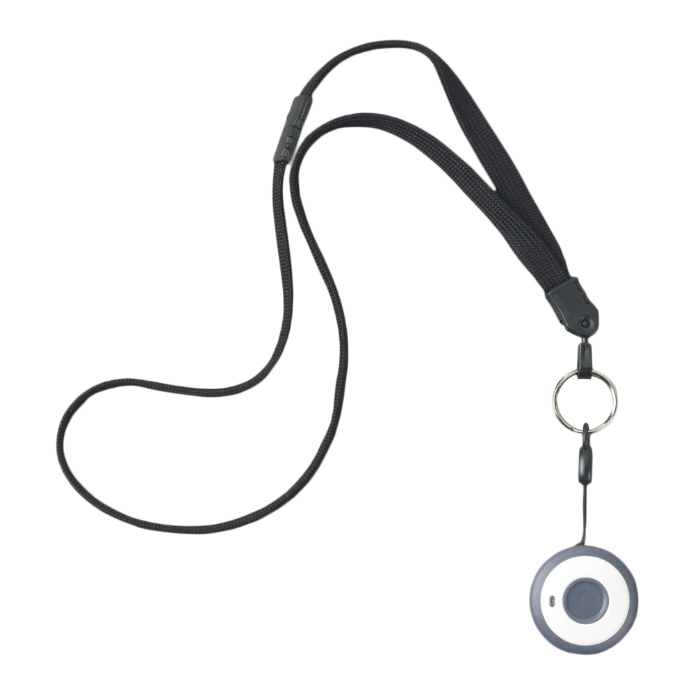 Botón de Pánico, Puede Usarse Alrededor del Cuello, en una Pulsera, un Clip o Montarse en Escritorio / Batería de Larga Duración 3-5 años