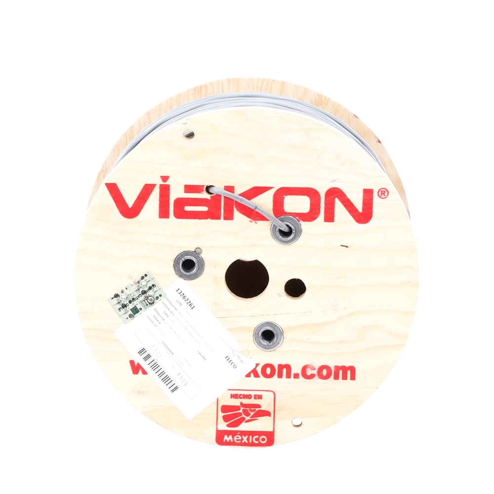 Cable 2 x 18 AWG / Blindado / 305 Metros (1000 Pies) / Riser / UL / Color Gris / Hecho en M xico