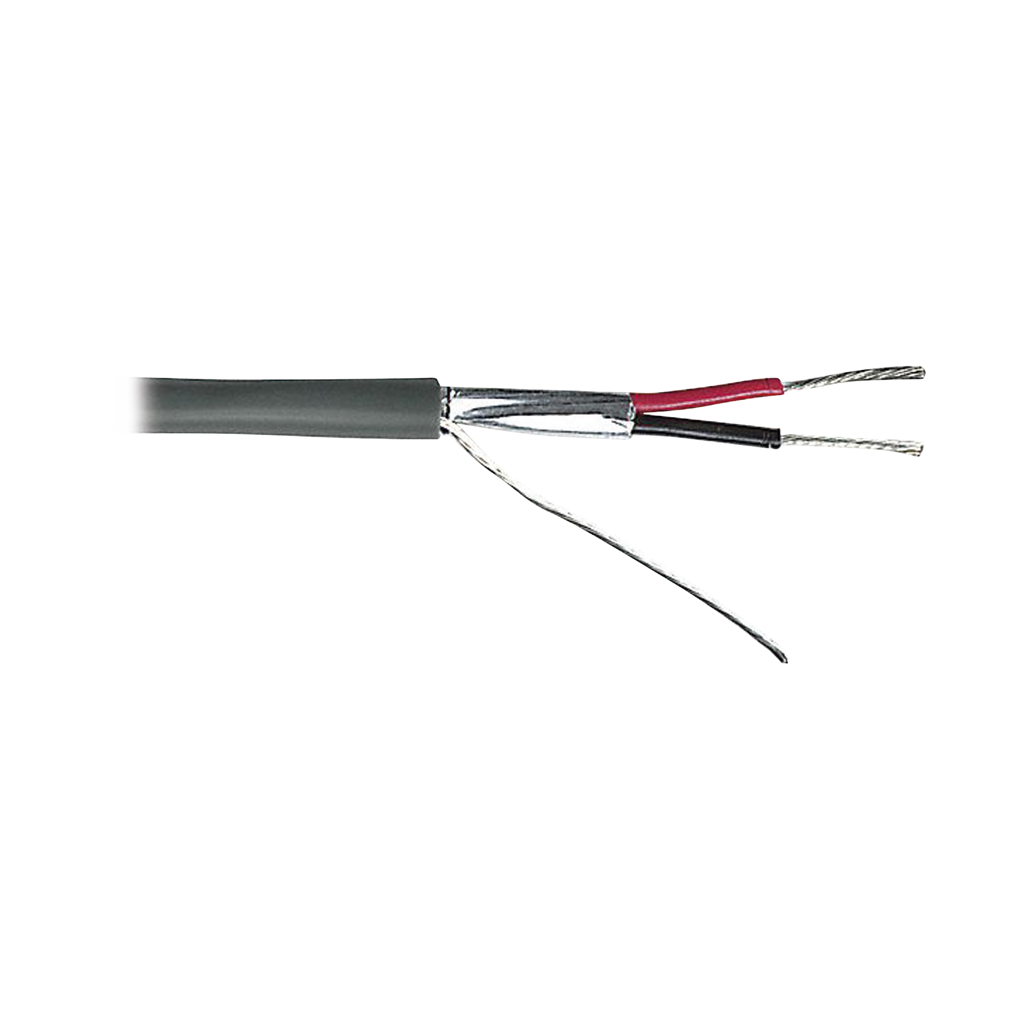Cable 2 x 18 AWG / Blindado / 305 Metros (1000 Pies) / Riser / UL / Color Gris / Hecho en M xico