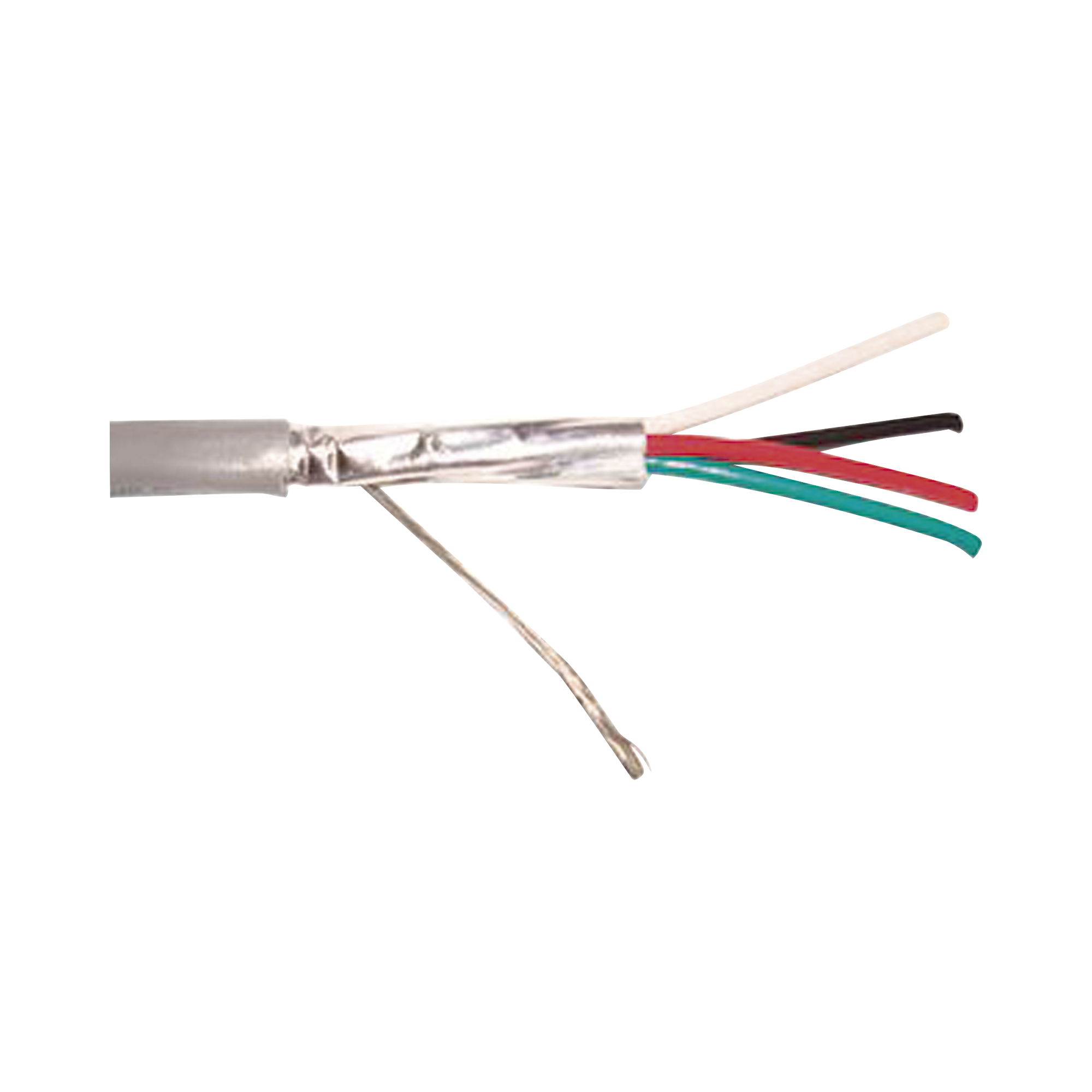 Cable 4 x 18 AWG / Blindado / 305 Metros (1000 Pies) / Riser / UL / Color Gris / Hecho en M xico