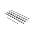 Juego de 5 Pzas. de Broca para Concreto, Zanco Recto (3/16", 1/4", 5/16", 3/8" y 1/2").
