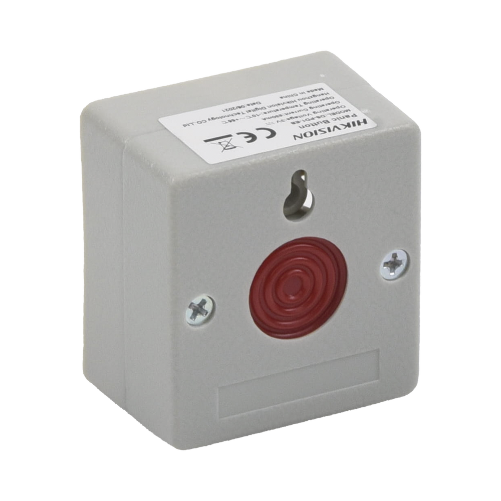 Botón de Pánico Cableado / Compatible con Cualquier Panel de Alarma / LLave de Seguridad / NA/NC / Material Retardante al Fuego (ABS)
