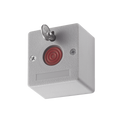 Botón de Pánico Cableado / Compatible con Cualquier Panel de Alarma / LLave de Seguridad / NA/NC / Material Retardante al Fuego (ABS)