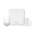 (AX PRO) KIT de Alarma AX PRO con GSM (3G/4G) / Incluye: 1 Hub con bateria de respaldo / 1 Sensor PIR / 1 Contacto Magnético Slim / 1 Control Remoto / Wi-Fi / Compatible con Hik-Connect P2P