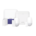 (AX PRO) KIT de Alarma AX PRO con GSM (3G/4G) / Incluye: 1 Hub con bateria de respaldo / 2 Sensores PIR / 3 Contactos Magnéticos mini / 1 Control Remoto / 1 Sirena Inalambrica Exterior  / WiFi / Compatible con Hik-Connect P2P