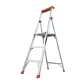 Escalera con 3 peldaños de 1.5 metros de aluminio.