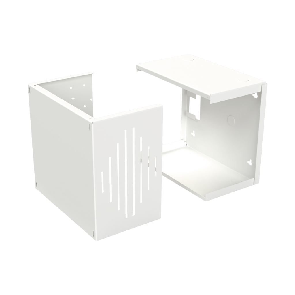 Gabinete para Resguardo de Sirena de 30 W (SF581A o SF581L No incluida), Preparación para Tamper (No incluido).
