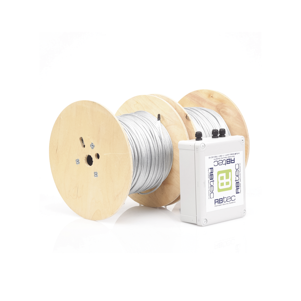 Kit de Cable Sensor Perimetral para Cerca Ciclonicas IRONCLAD / 610 METROS DE PROTECCION / 2 ZONAS; 305 METROS POR ZONA / Sin Falsas Alarmas por Viento / TODO Incluido/ TARJETA LPU400/ Calibración por Software