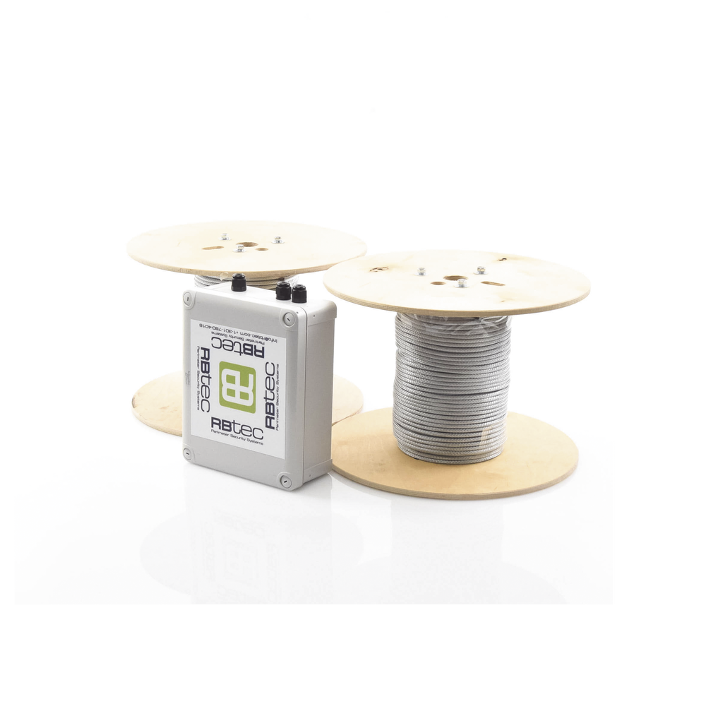 Kit de Cable Sensor Para Cerca Ciclonica IRONCLAD / 150 METROS / 2 ZONAS; 75 METROS POR ZONA / Sin Falsas Alarmas por Viento / TODO Incluido/TARJETA LPU400/ Calibración por Software