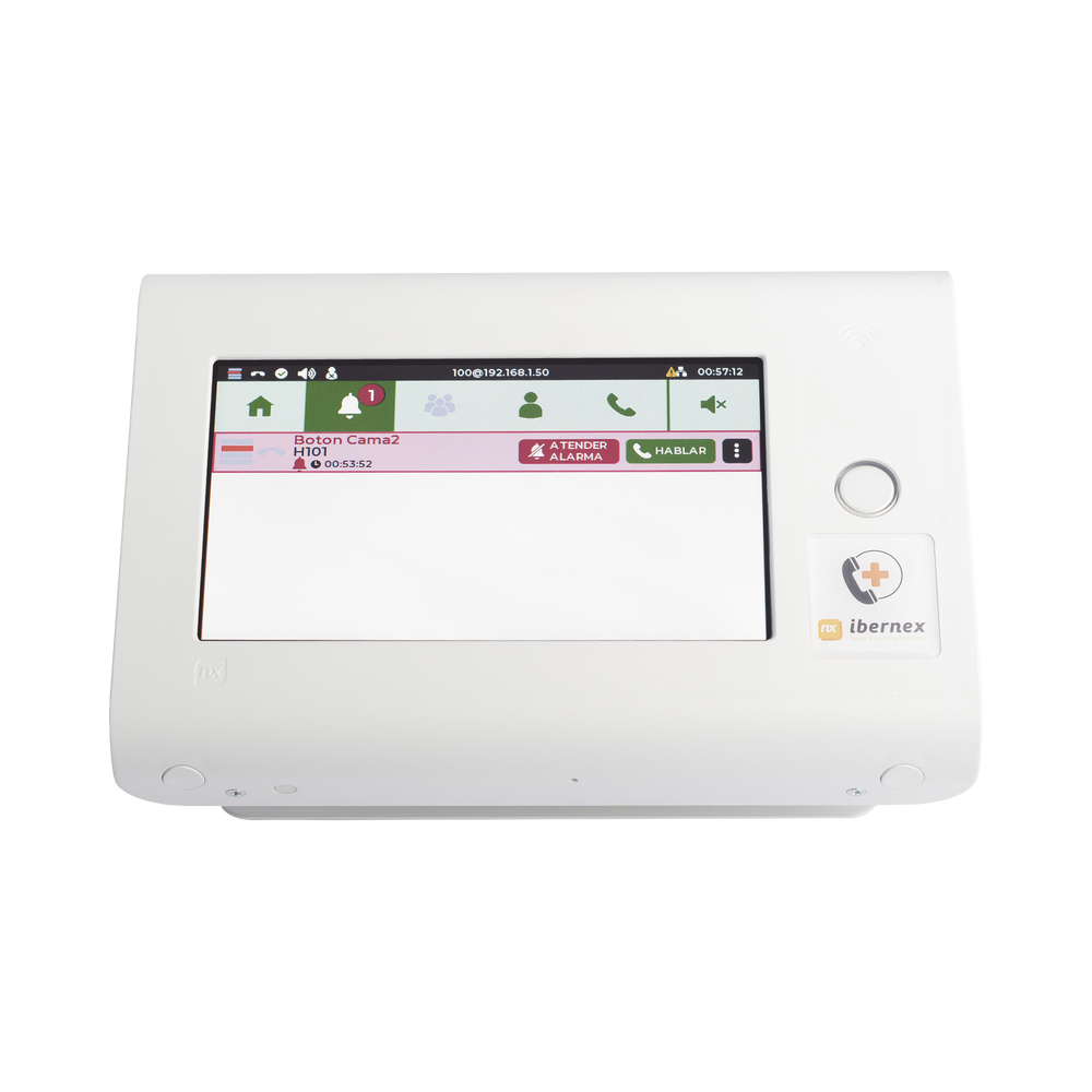 Consola de Sobremesa para Hospitales / Puesto de Control de Enfermería / Pantalla Táctil 7" / PoE / SIP / RFID / Compatible con NX0019/B, NX1021 y NX0015