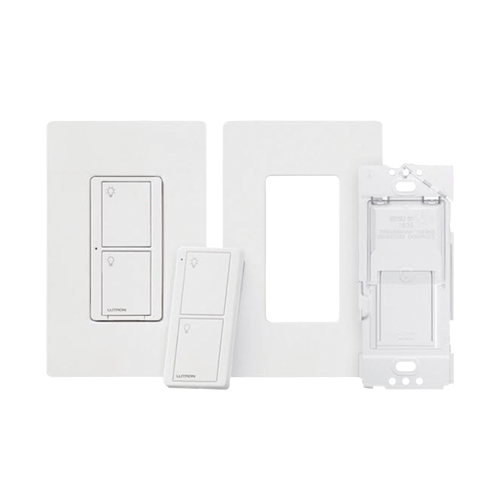 (Caseta Wireless) Kit, Apagador, base para empotrar en pared el control remoto PICO, tapa, ideal para el control de iluminación,.