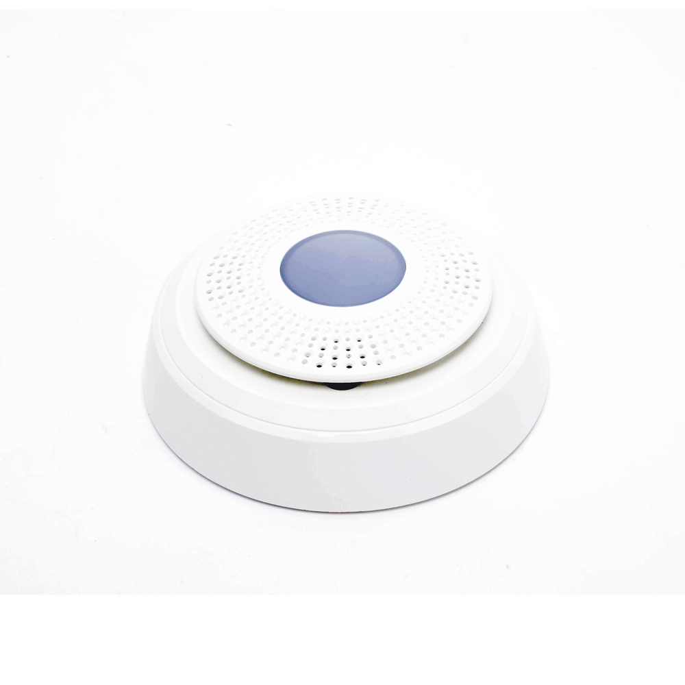 Sirena Interior Inalámbrica / Indicadores LED / Nivel de Salida 85 dBA / Rango 92 mts / Frecuencia 2.4 GHz / Cifrado AES-128 / Anti-tamper / Protección Vida Interconectada