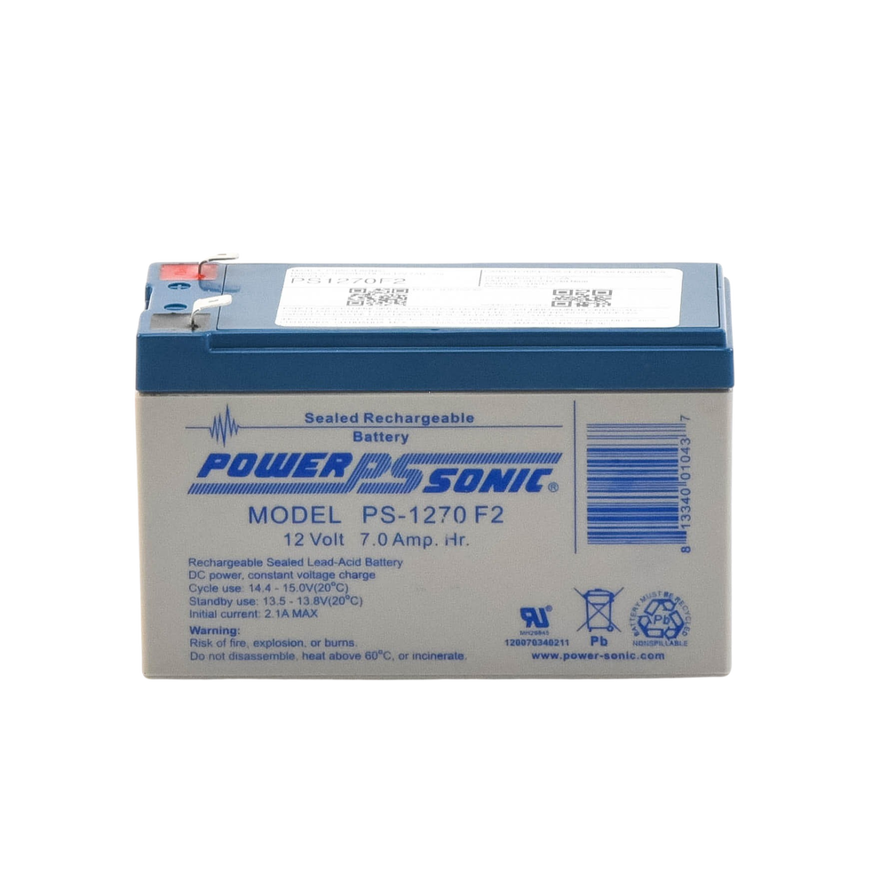 Batería 12V Recargable, 12AH, Para Respaldo, Tecnologías AGM/VRLA, 5 Años Vida Útil, Terminales tipo F2, Reconocida UL , Sin Mantenimiento, Sin Derrames