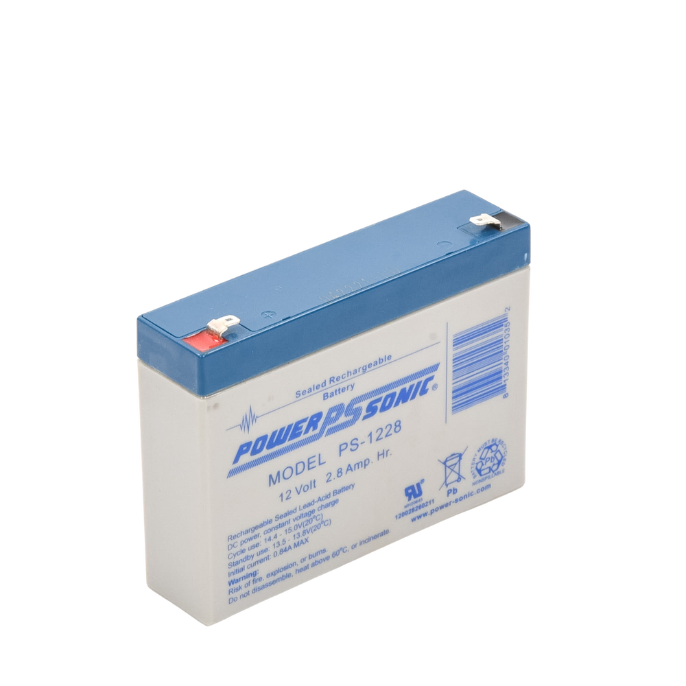 Batería 12V, 2.8AH, Para Respaldo, Tecnologías AGM/VRLA, 5 Años Vida Útil, Terminales F1, Reconocida UL