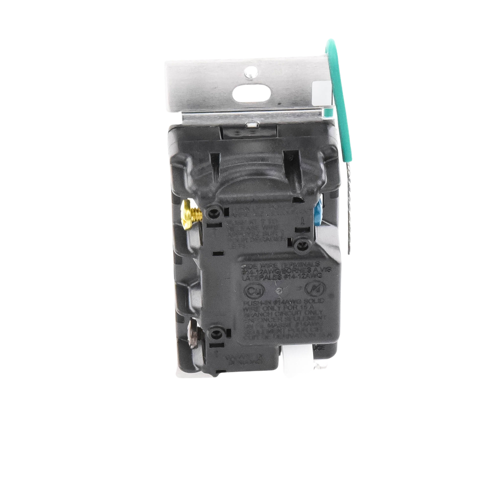 (RadioRA2) Switch on/off  RRD-8S-DV-WH de doble voltaje, un solo polo 120V/, 8A/, 1/10HP 3A en motores, apaga y enciende iluminación ó motor, NO requiere cable neutro.
