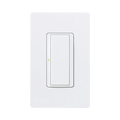 (RadioRA2) Switch on/off  RRD-8S-DV-WH de doble voltaje, un solo polo 120V/, 8A/, 1/10HP 3A en motores, apaga y enciende iluminación ó motor, NO requiere cable neutro.