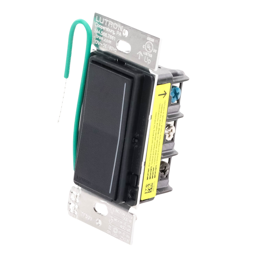 (RadioRa3) Atenuador táctil Sunnata Dimmer PRO color negro satin, requiere cable neutro / soporta 250W LED