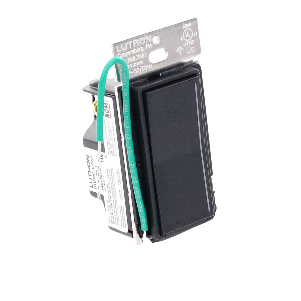 (RadioRa3) Atenuador táctil Sunnata Dimmer PRO color negro satin, requiere cable neutro / soporta 250W LED