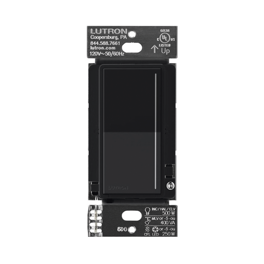 (RadioRa3) Atenuador táctil Sunnata Dimmer PRO color negro satin, requiere cable neutro / soporta 250W LED