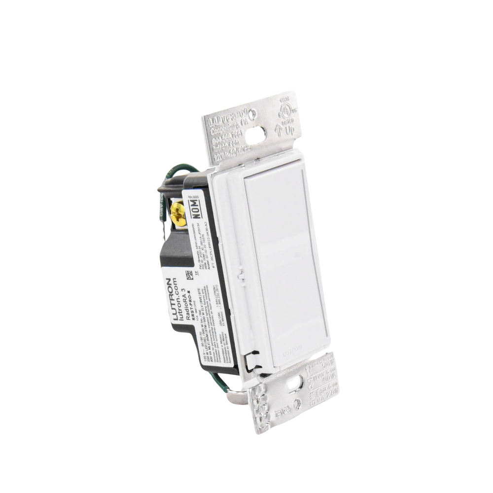 (RadioRa3) Atenuador  táctil Sunnata Dimmer PRO color blanco, requiere cable neutro / soporta 250W LED