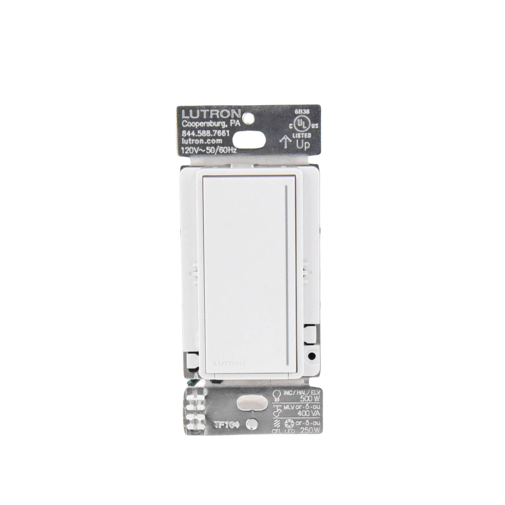 (RadioRa3) Atenuador  táctil Sunnata Dimmer PRO color blanco, requiere cable neutro / soporta 250W LED
