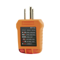 Probador de Tomacorrientes Estándar, con Secuencia de Luces para Indicar un Cableado Correcto/Incorrecto.