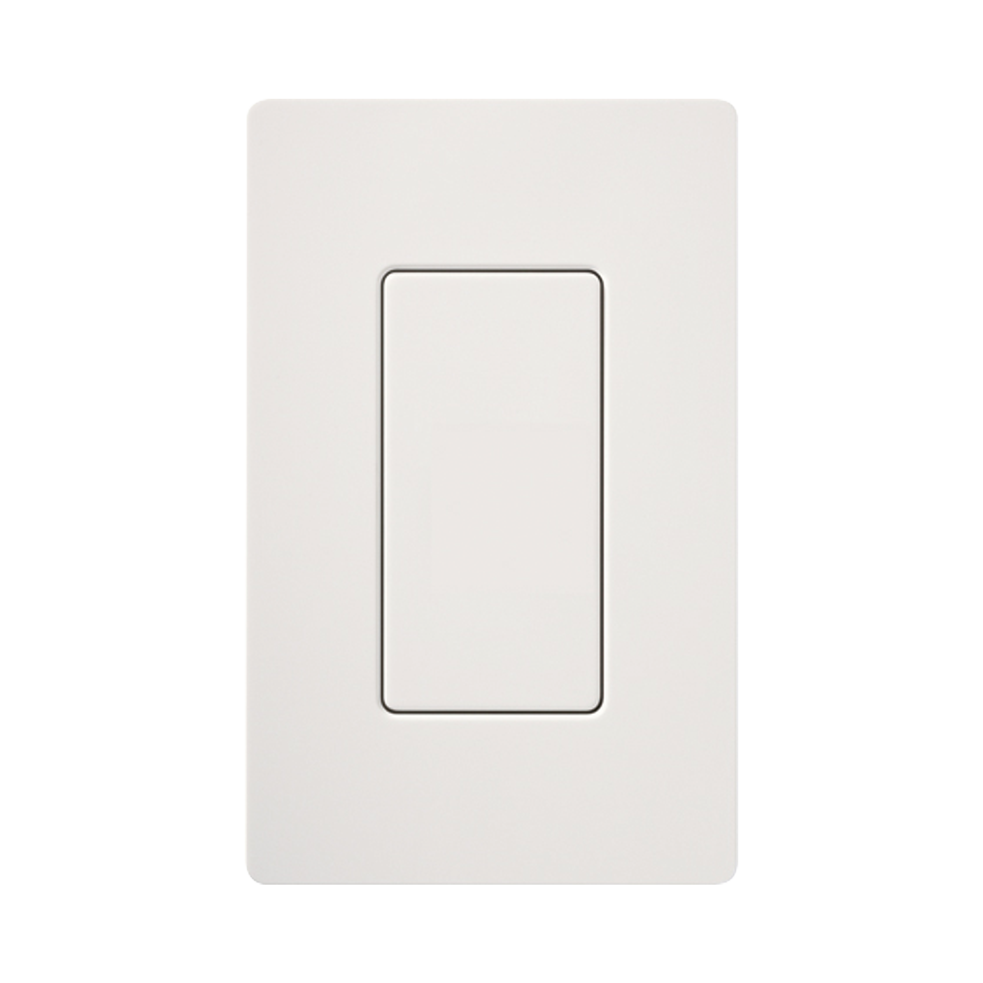 Placa ciega de pared color blanco Snow