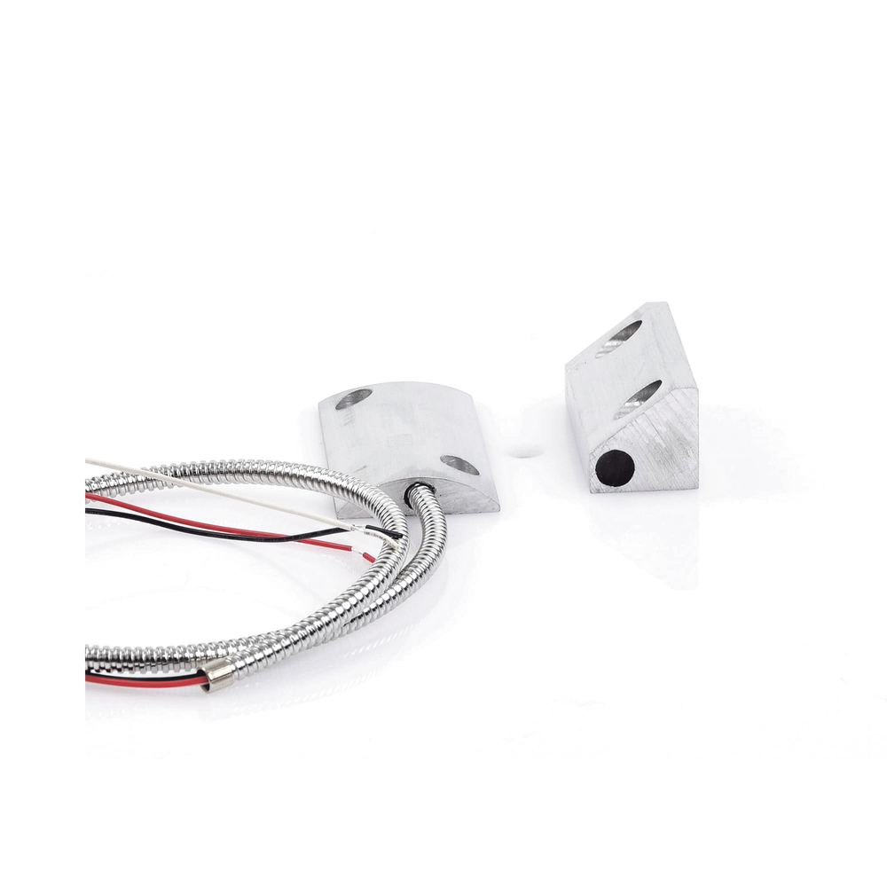 Contacto Magnético para Piso, Salida Dual NC/NA, GAP 65mm, Cubierta de Aluminio con 55cm de Cable Blindado