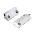 Contacto Magnético para Piso, Salida Dual NC/NA, GAP 65mm, Cubierta de Aluminio con 55cm de Cable Blindado
