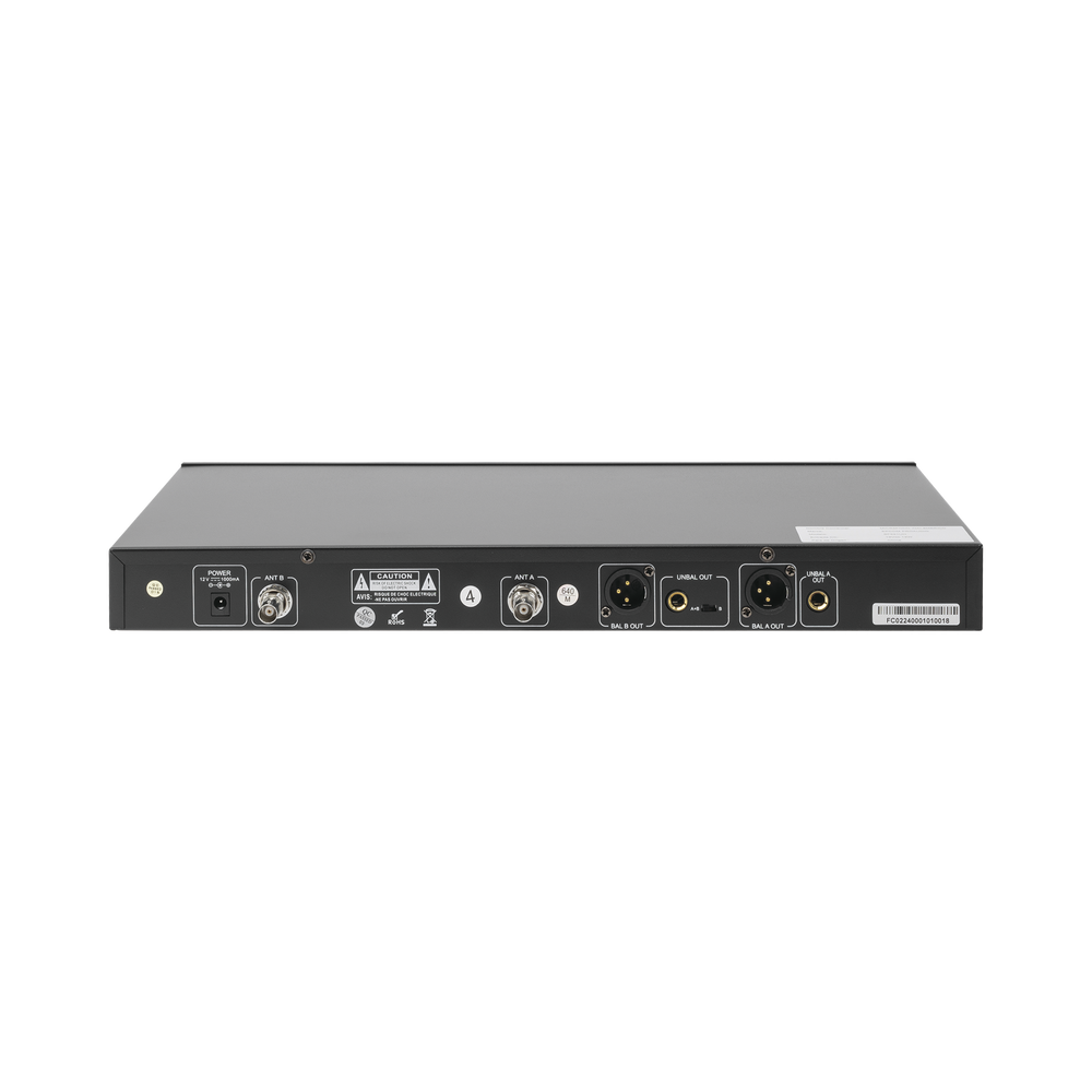 Kit de Microfonía inalámbrico | 2 Micrófonos de mano | Receptor UHF | Pantalla LCD | 200 Canales | Gran cobertura