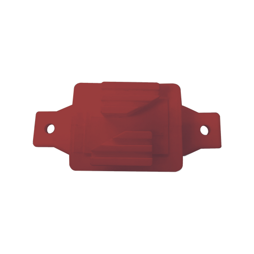 Aislador de Paso color Rojo reforzado para cercos eléctricos, resistente al clima extremoso