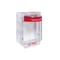 Cubierta Protectora Serie Stopper II® De Policarbonato, Con Bocina, Espaciador Transparente, Montaje en Superficie, Etiqueta en Inglés