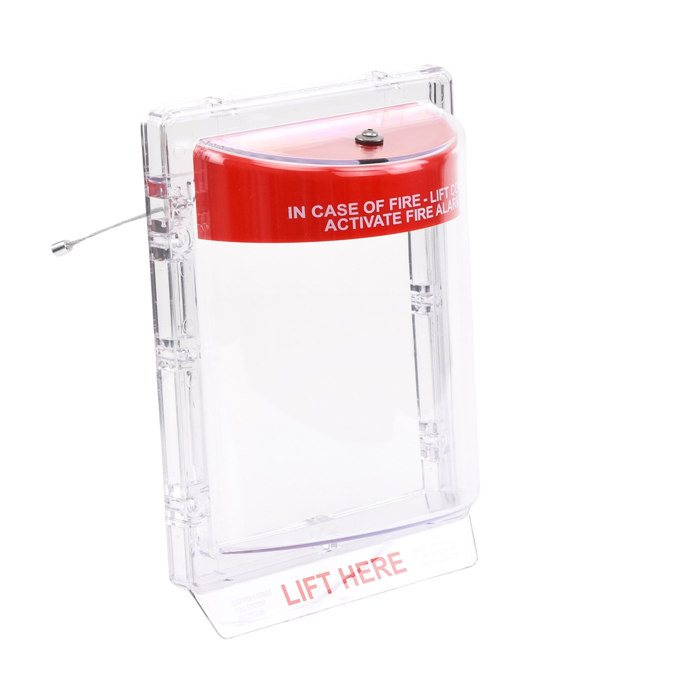 Cubierta Protectora Serie Stopper II  De Policarbonato Super Resistente, Montaje Empotrado, Texto En Ingl s, Sin Bocina