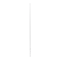 Poste de Esquina Blanco de Acero Galv. de 1.2m para Cerca Electrificada  cal. 18 de 1" Diam. para 5 Aisladores (No incluidos).