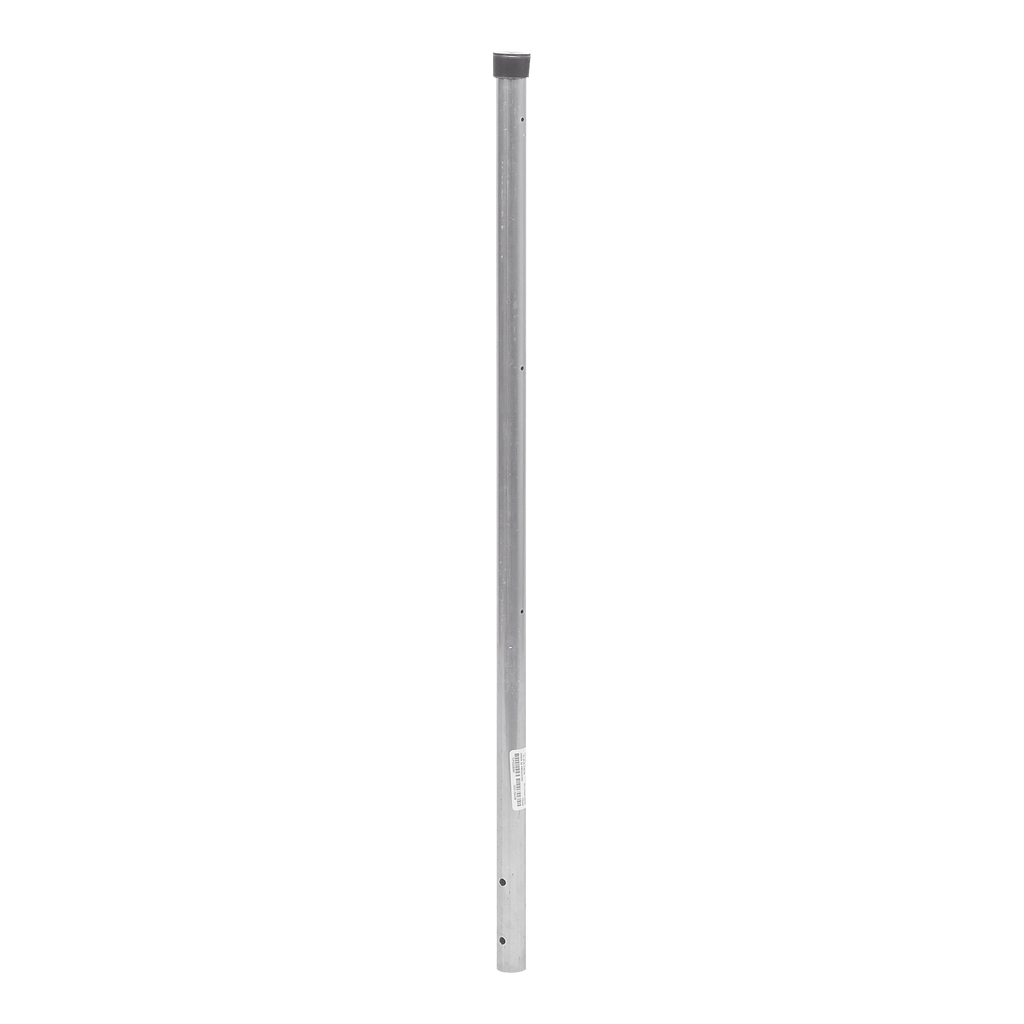 Poste de ESQUINA para Cerca Electrificada. Tubo Galvanizado cal. 18 de 1" Diam. y 0.8m Alto con Tapón, ideal para 3 Aisladores
