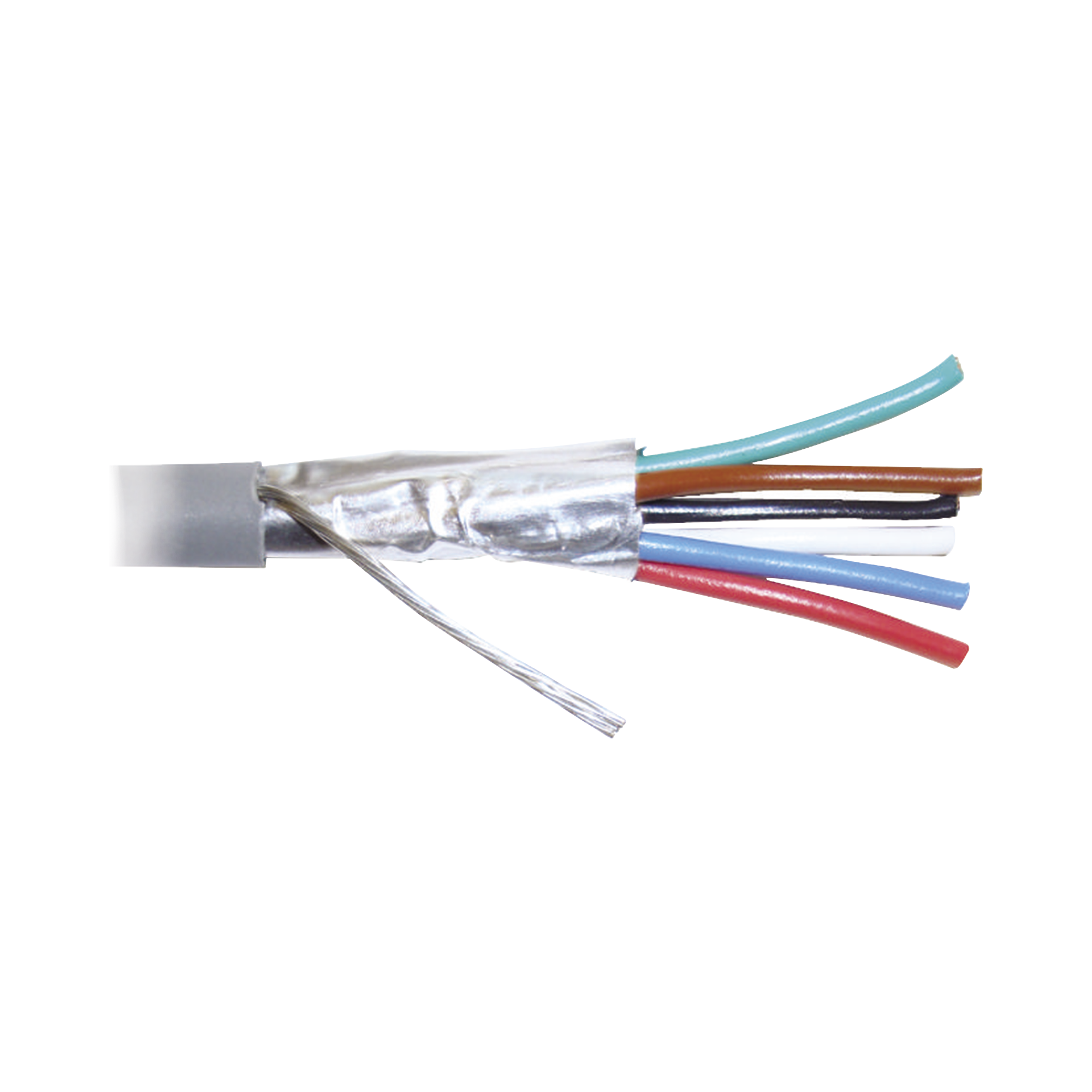 Bobina de 305 Metros (1000 Pies) de Cable 8 Conductores, 22 AWG, Tipo CMR, de Color Gris para Aplicaciones en Alarmas de Intrusi n /Control de Acceso/Interfonos y TV Porteros/Automatizaci n/Audio y Voceo.