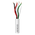 Bobina de 152 Metros (500 Pies) de Cable / 4 x 16 AWG / Cable Audacious / Riser / Libre de Ox geno / Color Blanco / Aplicaciones de Alarmas de Intrusi n y Automatizaci n