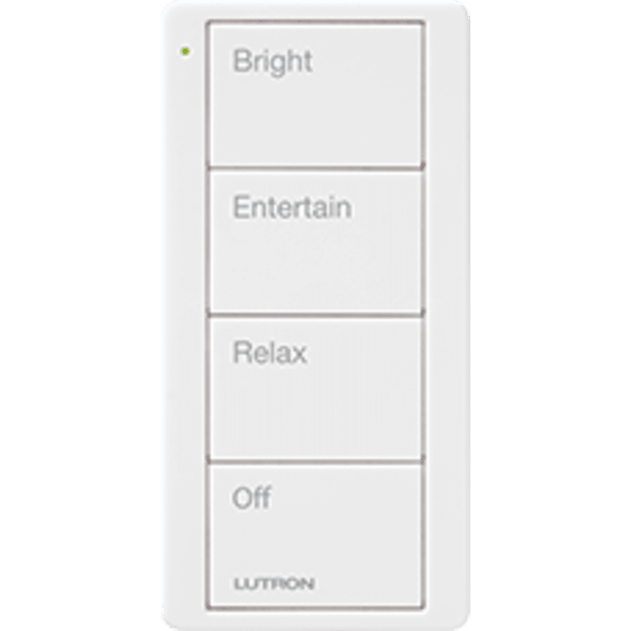 Control remoto inalambrico PICO, con escenas predefinidas para espacio en sala..